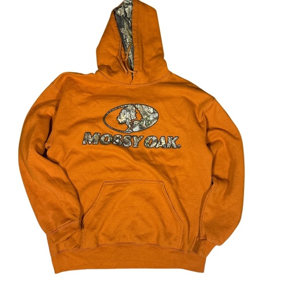 Mossy Oak Other - Mossy Oak Blaze Orange Hoodie with Camo Hood